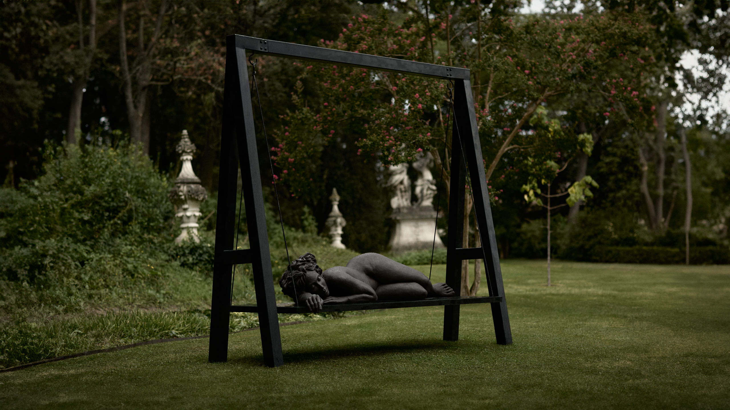 Captivating bronze sculpture by Helga Vockenhuber, Austrian artist